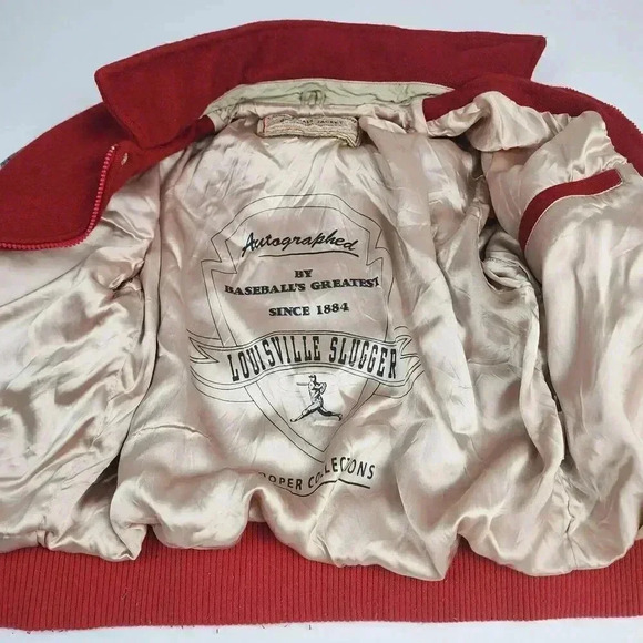 Vintage Louisville Slugger Wool and Leather Varsity Jacket Men’s Size Small - Picture 5 of 9